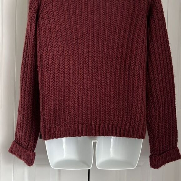 Noisy May Burgundy Crew Neck Sweater Size M - Picture 6 of 10